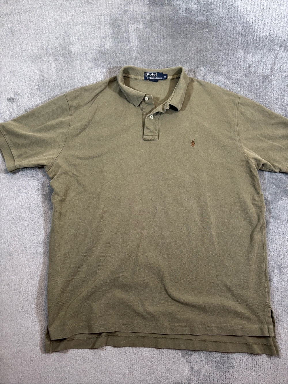 Ralph Lauren Men's Olive Polo with Embroidered Pony